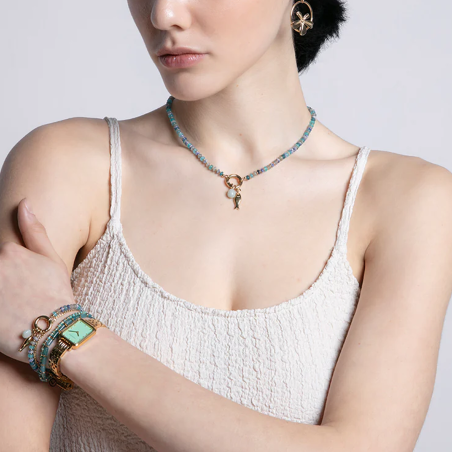 Pulsera Viceroy Jade y turquesa 14174P01016