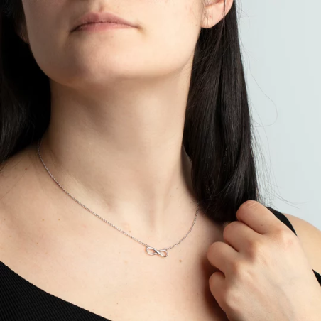 Collar Lotus Silver Infinito Trendy LP1224-1/2
