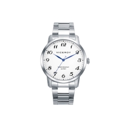 Reloj Viceroy hombre acero y esfera blanca 41145-05