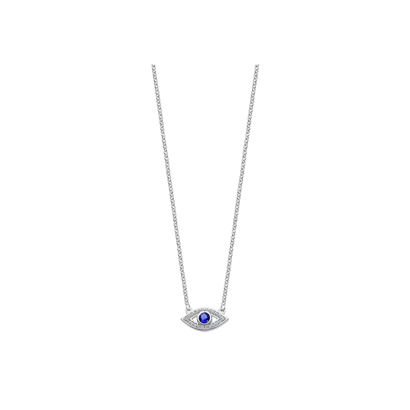 Collar Lotus Silver Ojo turco LP1971-1/1