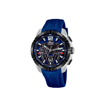 Reloj Lotus hombre esfera azul correa caucho azul 18944/1