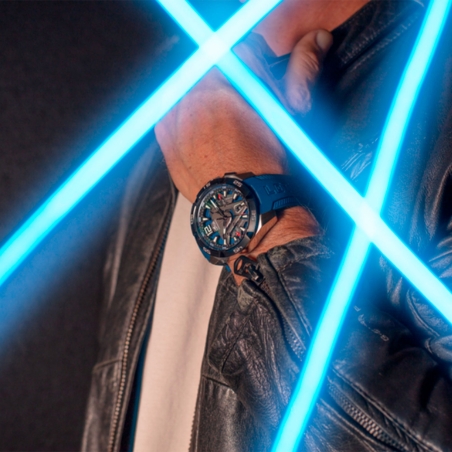 Reloj Lotus hombre esfera azul correa caucho azul 18944/1