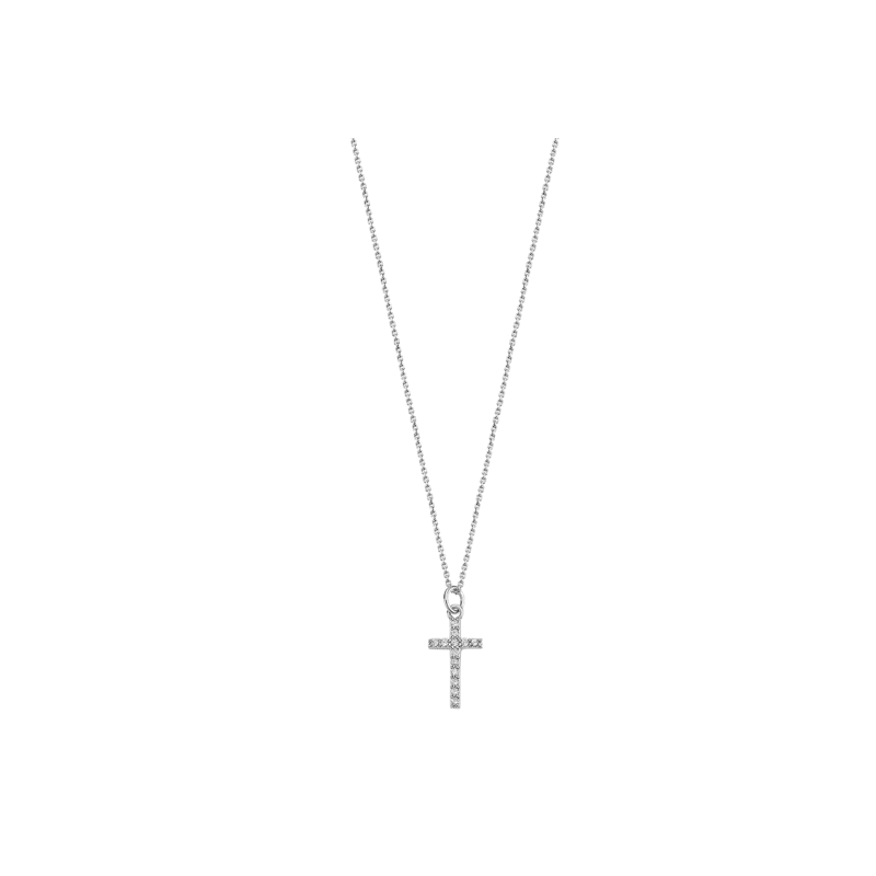 Collar Lotus Silver Cruz LP3066-1/1