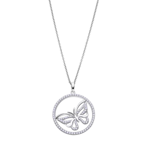 Collar Lotus Silver Pure Essential Mariposa LP3075-1/1