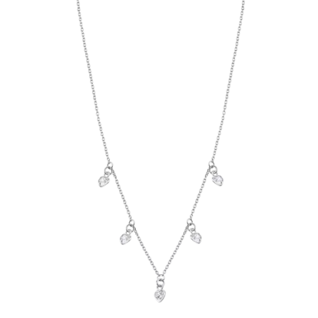 Collar Lotus Silver Trendy Corazones LP3190-1/1
