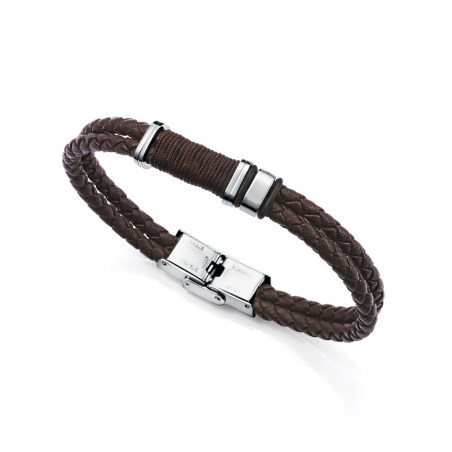 Pulsera Viceroy trenzada marrón 14129P01011