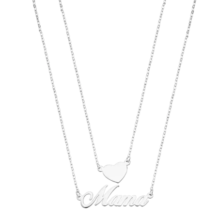 Collar Lotus Silver Mamá Doble LP3234-1/1