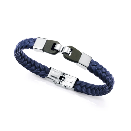 Pulsera Viceroy piel trenzada azul 75348P01013