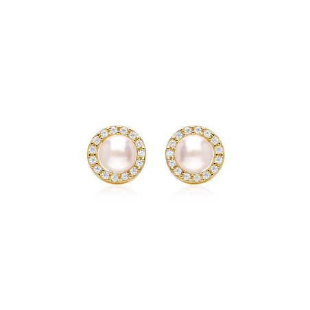 PENDIENTES "DUBBO" ORO 18K Y PERLAS CULTIVADAS
