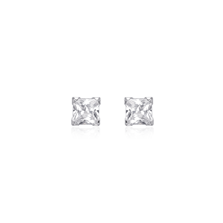 Pendientes Oro 18k y circonitas "Rona"