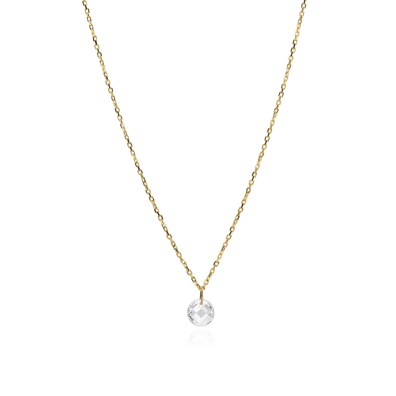 Gargantilla "Single Lula Gold" en Oro 18k y piedra de color