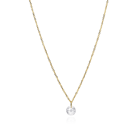 Gargantilla "Single Lula Gold" en Oro 18k y piedra de color