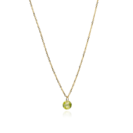Gargantilla "Single Lula Gold" en Oro 18k y piedra de color
