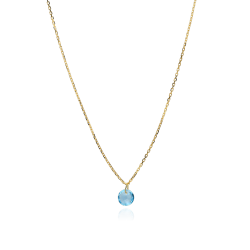 Gargantilla "Single Lula Gold" en Oro 18k y piedra de color