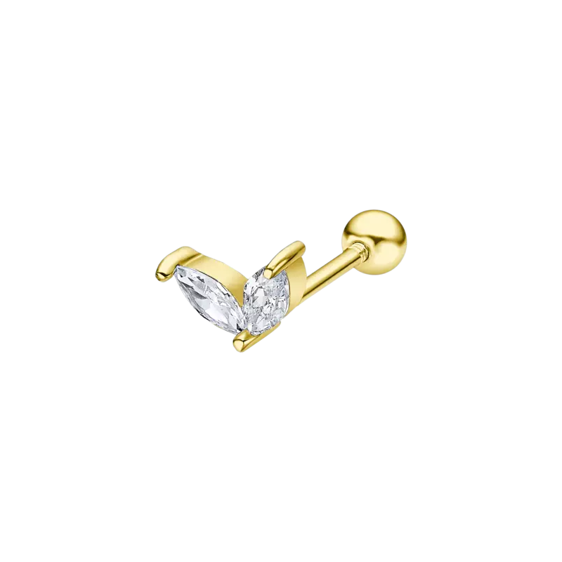 Pendiente Lotus Silver Piercing LP3374-9/2