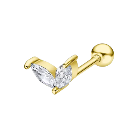 Pendiente Lotus Silver Piercing LP3374-9/2