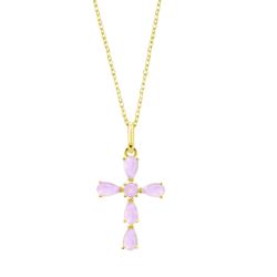 Collar Lotus Silver Cruz Sinfos Rosa LP3557-1/1