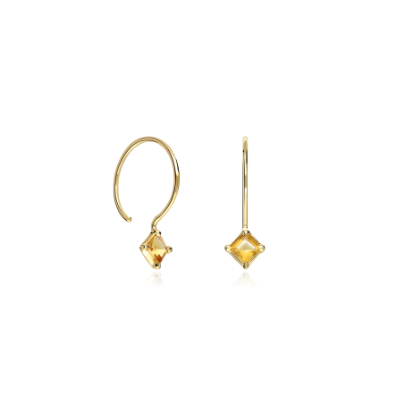 Pendientes Itemporality Plata de ley Baño Oro 18k SEA-209-072-UU