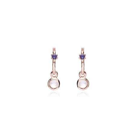 Pendientes Itemporality Plata de ley Baño Oro 18k SEA-304-077-UU