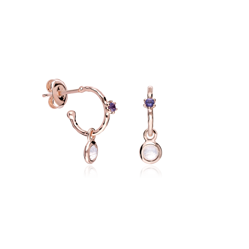 Pendientes Itemporality Plata de ley Baño Oro 18k SEA-304-077-UU