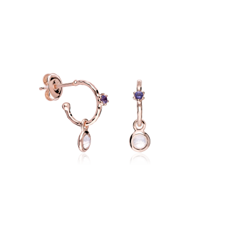 Pendientes Itemporality Plata de ley Baño Oro 18k SEA-304-077-UU