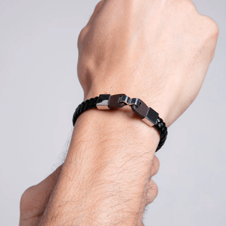 Pulsera Viceroy Acero y piel 75348P01010