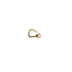 Piercing Nariz Oro 18k Circonita "Star 2mm"