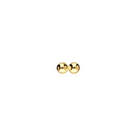 Pendiente piercing Oro 18k y circonitas "Bali"