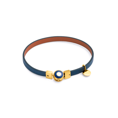 Pulsera Viceroy Acero dorado y piel vegana 75342P01013
