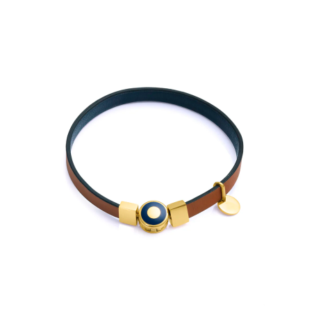 Pulsera Viceroy Acero dorado y piel vegana 75342P01013