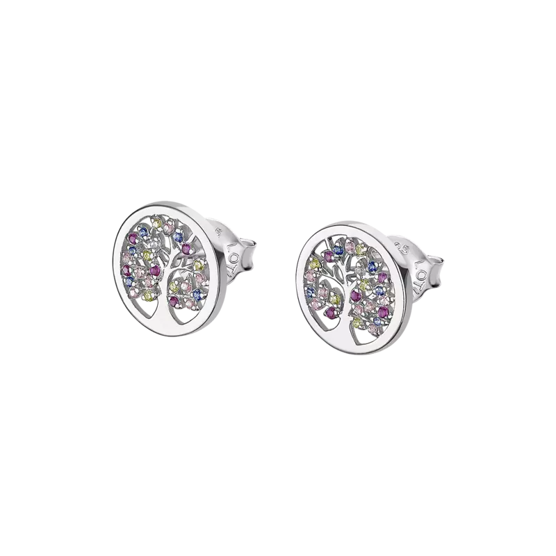 Pendientes Lotus Silver Tree of Life LP1890-4/1