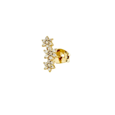 Pendiente Agatha Piercing Trío Flor 2390056-137-TU
