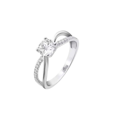 Anillos Lotus Silver Cruzado circonitas LP3742-3