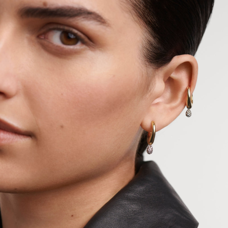 Pendientes PdPaola Aros Pavé Lava PG01-230-U