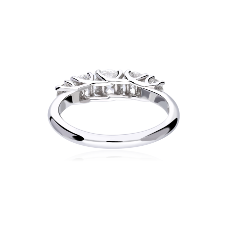 Anillo "Civita" Oro Blanco 18k y Diamantes 1.00 cts