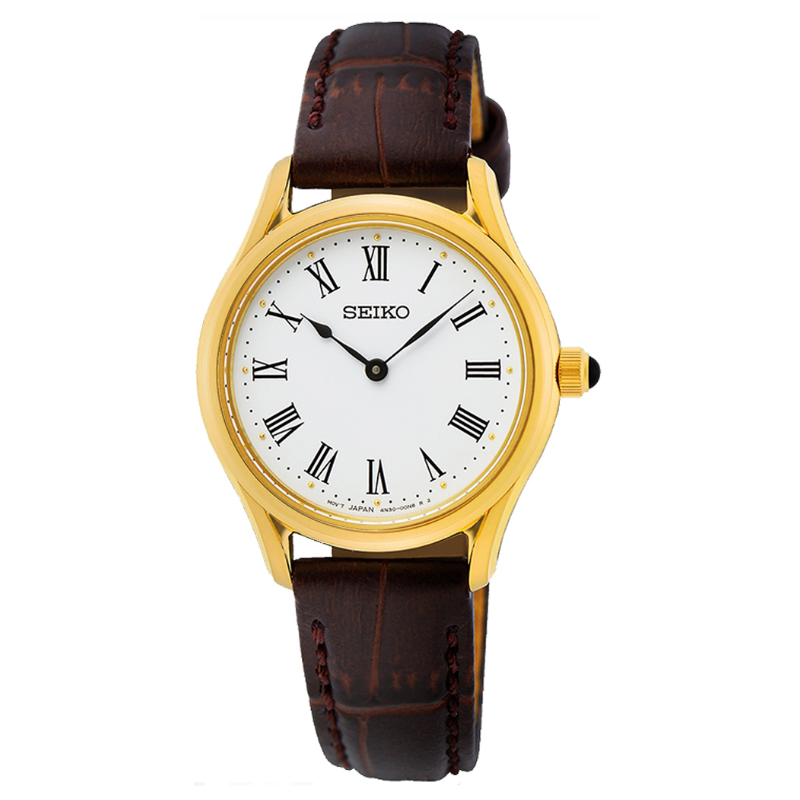 Reloj Seiko mujer acero dorado correa piel SWR072P1 Reloj Seiko mujer acero dorado correa piel SWR072P1