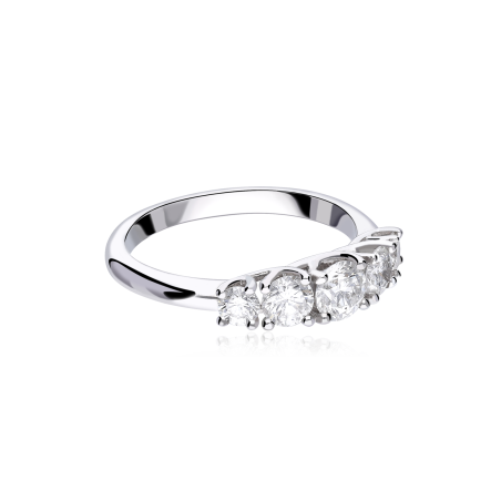 Anillo "Civita" Oro Blanco 18k y Diamantes 1.00 cts