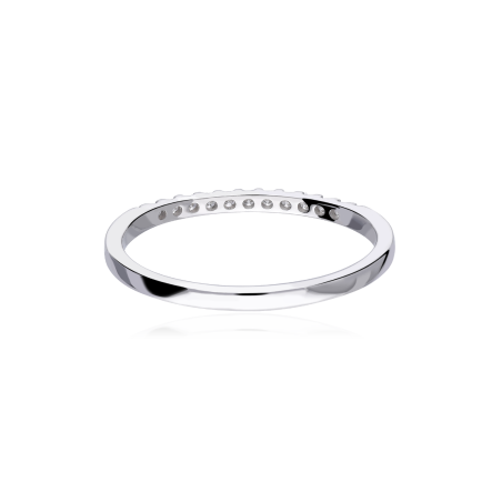 Anillo "Anahí" 0.10 cts. Oro Blanco y Diamante