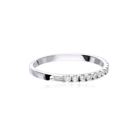 Anillo  "Anahi"  Oro Blanco y Diamantes 0.20 cts