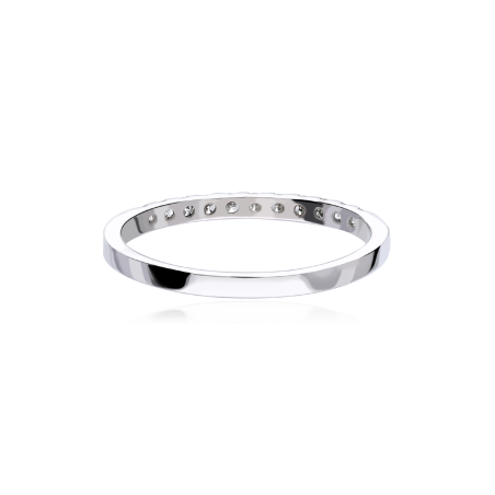 Anillo Oro Blanco y Diamantes 0.20cts "Jeme"