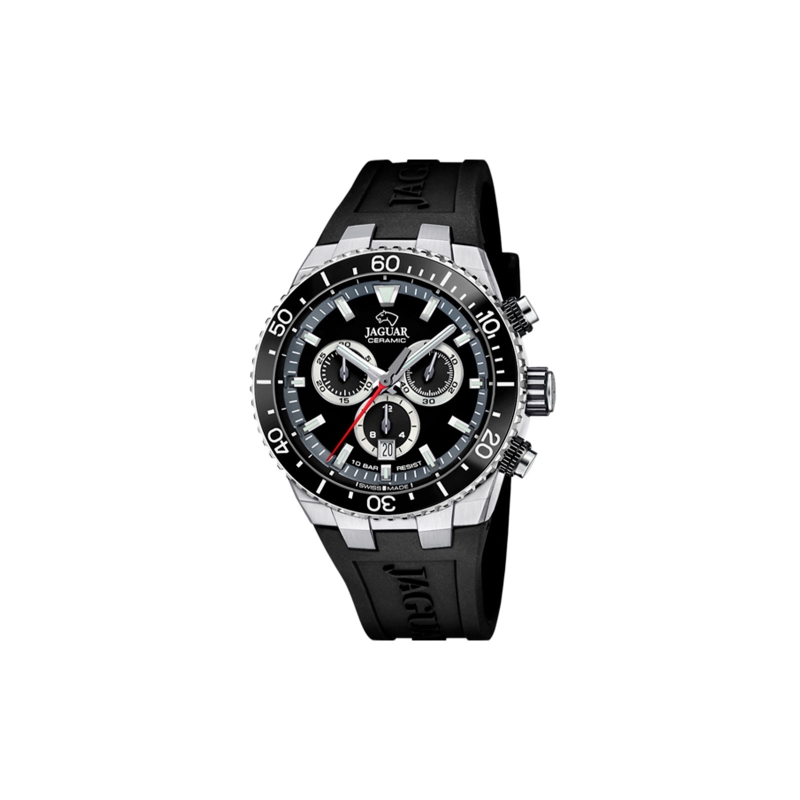 Reloj Jaguar esfera negra correa silicona J1021/3