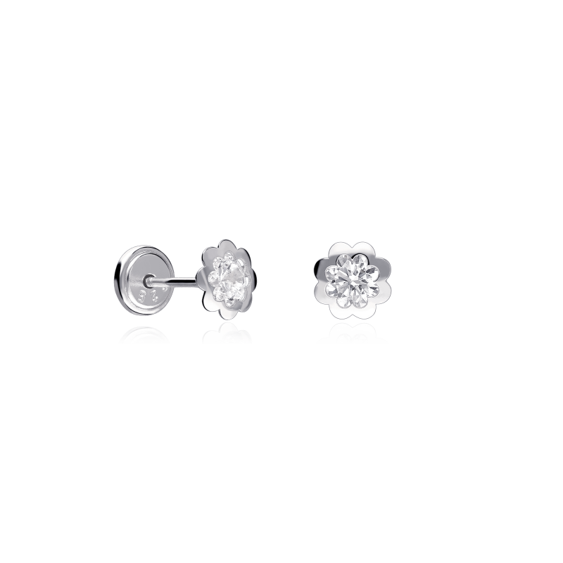 Pendientes Plata y circonitas "Floe"