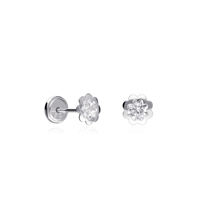 Pendientes Plata y circonitas "Floe"