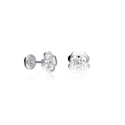 Pendientes Plata y circonitas "Shamrock"