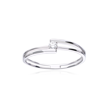 Anillo Oro 18k y diamantes 0.08cts "Siracusa"