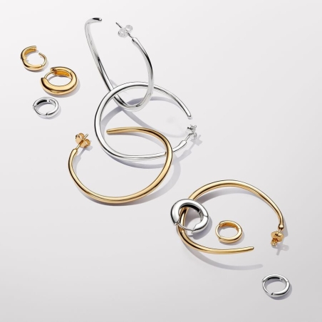 Pendientes Pandora Aros Forma Orgánica 263299C00