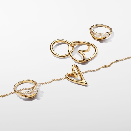 Collar Pandora Corazón Forma Orgánica 363272c00-70