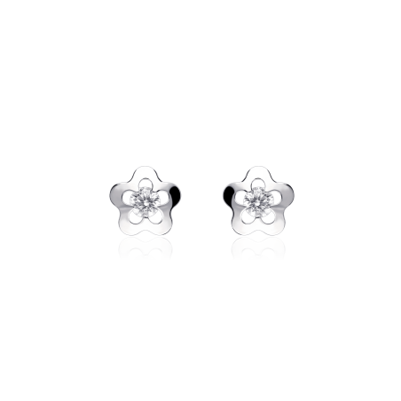 Pendientes plata y circonitas "Marga"