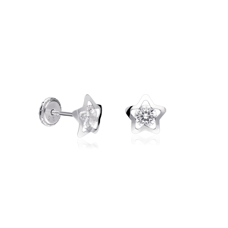 Pendientes Plata y circonitas "Shiny wish"