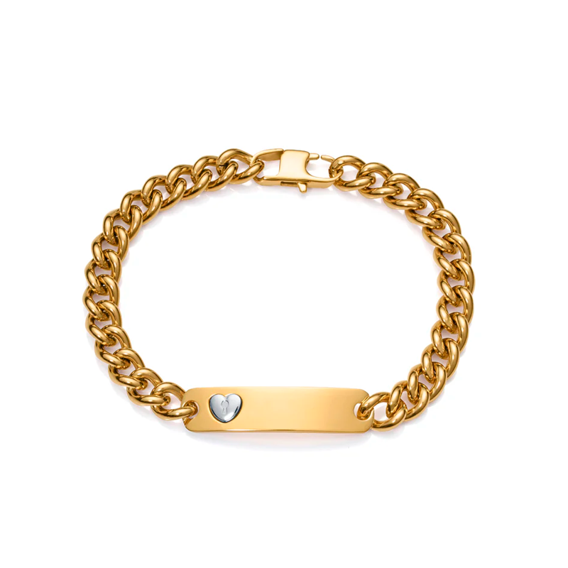 Pulsera Viceroy Acero dorado y placa 1367P01012